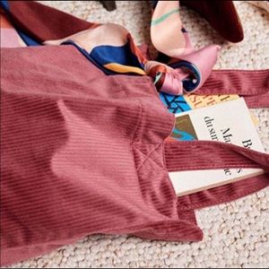 Sézane Velour Rose Tote